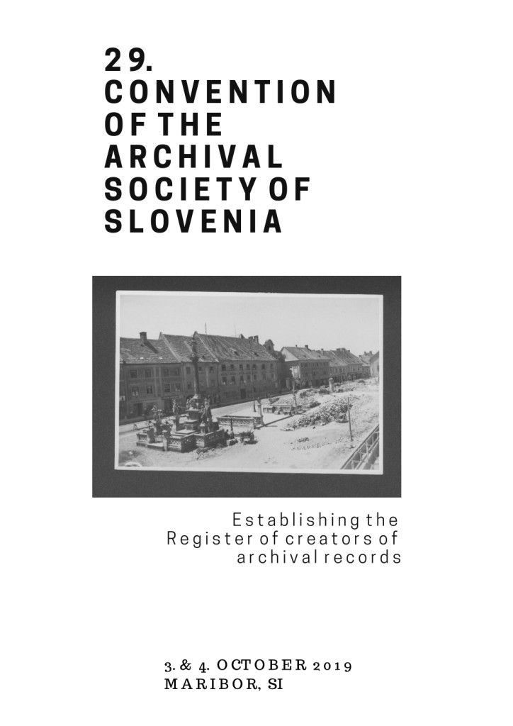 29th Convention of the Archival Society of Slovenia