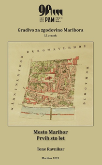 Naslovnica s podobo načrta Maribora iz 19. stoletja